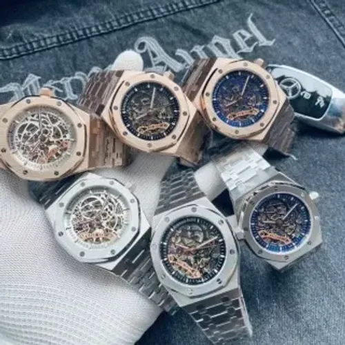 Relógio de Luxo Automático Skeleton 41mm - Design Octogonal Premium