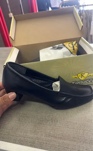 Mocassim Feminino Couro Legítimo Preto Confortável