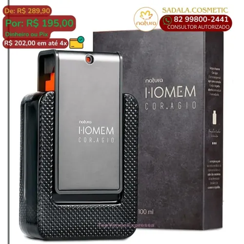 Perfume Natura Homem Coragio 100ml