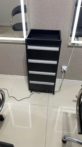Gaveteiro preto para organização