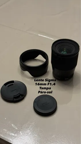 Lente Sigma 16mm F1.4 p/ Sony 