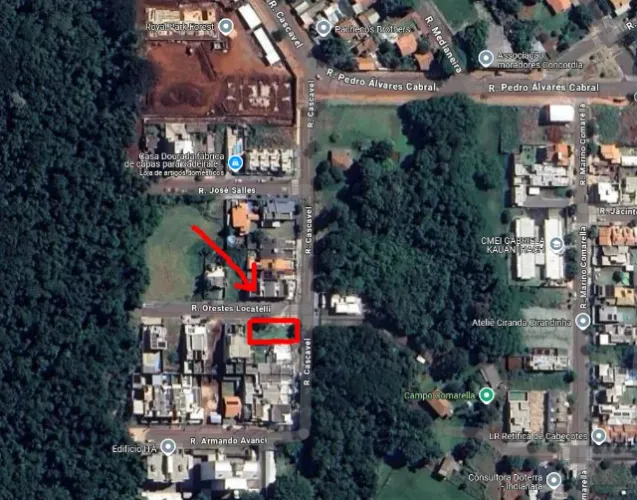 Terreno de esquina no Jardim Concórdia