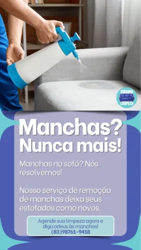 Limpeza de sofá
