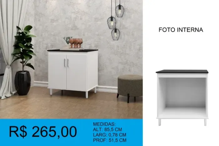 Balcão De cozinha - Entrega e montagem Gratis