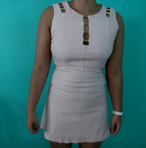 VESTIDO BEGE (M)