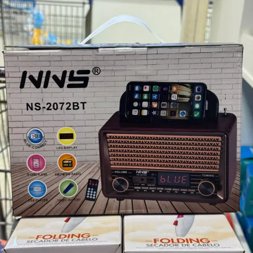 Rádio FM estilo retrô com bluetooth USB entrada para cartão d memória 