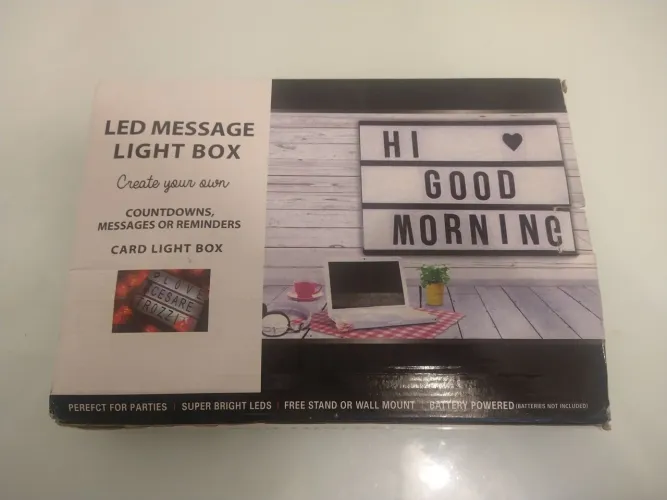 Led message light box - letreiro luminoso favor ler o anúncio 