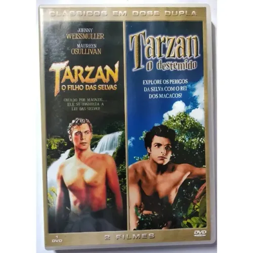 dvd tarzan dose dupla - o filho das selvas - tarzan o destemido