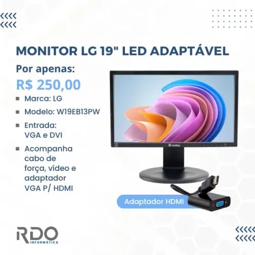 Monitor LG 19" Infoway LED HDMI