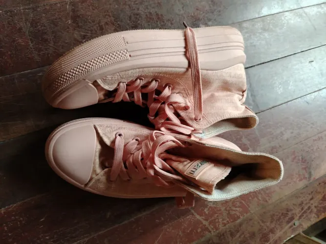 Tênis Rosa Plataforma