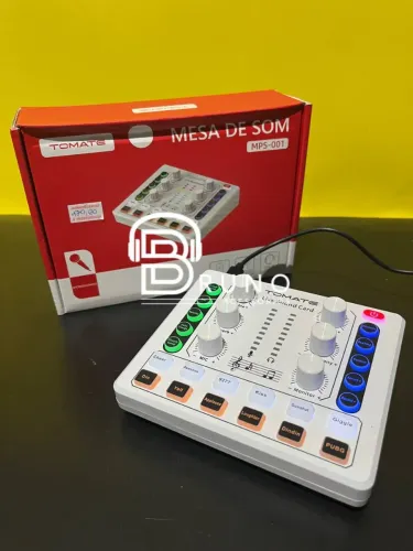 Mini Mesa de som 2 canais Mps-001 Efeitos usb esterio portátil 