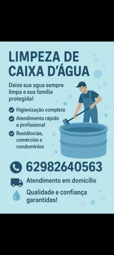 ?Limpa caixa D'água ? água limpa e qualidade.