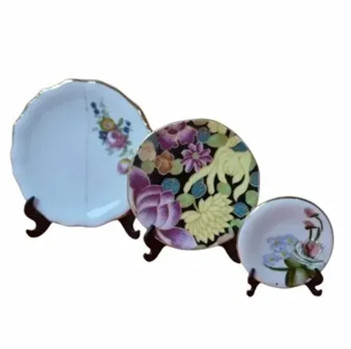 SUPORTE DE PRATO DECORATIVO, PRETO, TAMANHO PRATO DE REFEIÇÃO, PACOTE COM 50 UNIDADES