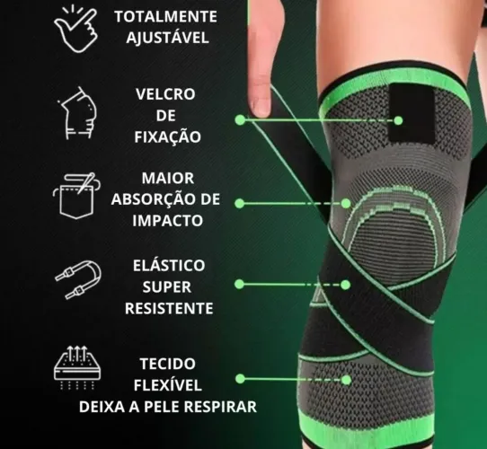 Promoção joelheira de compreensão articulada prevenção e tratamento de contusões