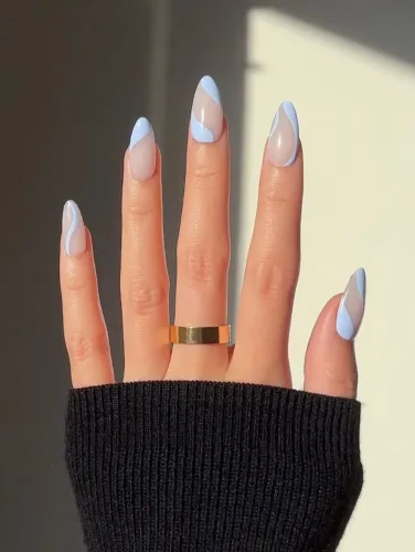 Peças de Unhas Postiças + Cola Transparente + Lixa de Unha