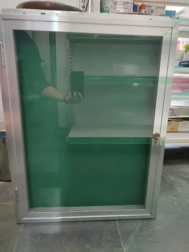 Quadro de alumínio com chave para documentos 