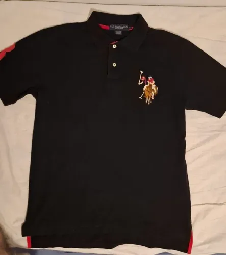 Camisa Polo U.S. Polo Assn. Original. Preta. NOVÍSSIMA!!