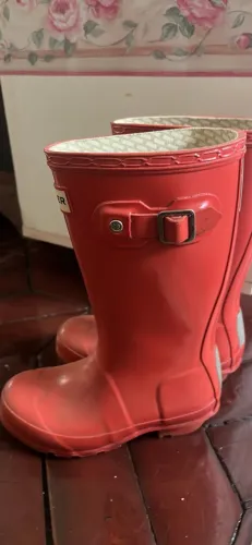 Botas Hunter Vermelhas Infantis