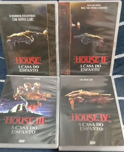 DVD A CASA DO ESPANTO COM 4 DVDS - 99 NOVO