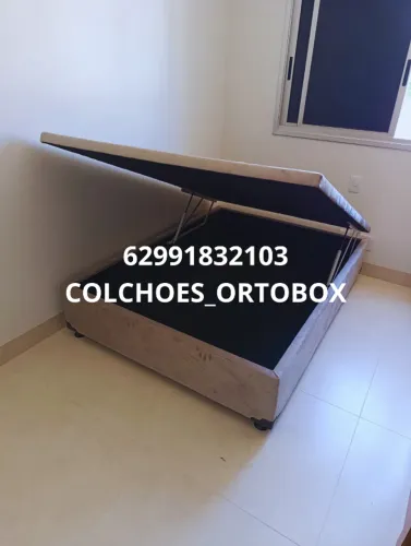 Box baú casal inteiro suede ou corino