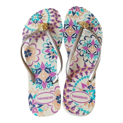Chinelo 41/42 havaianas Slim thematic areia original novo 