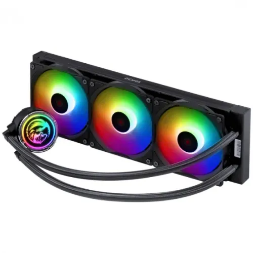 Water Cooler Pcyes NIX 2 Black 360mm Led ARGB Intel/AMD LGA1700/2066/2011 | AM5 - WZetta