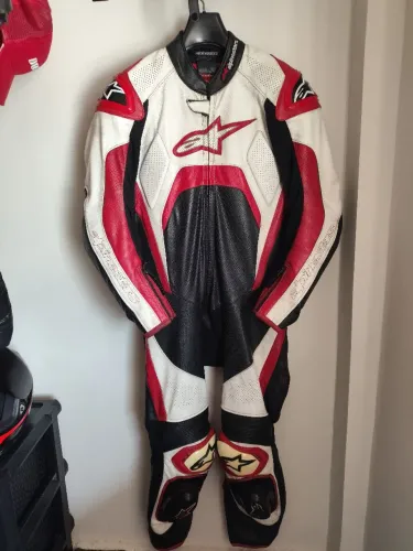 Macacão  Alpinestar Tech 1R couro 50