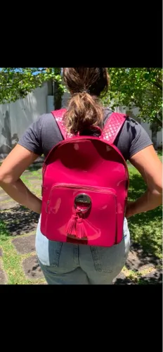 Mochila Petit Jolie rosa grande