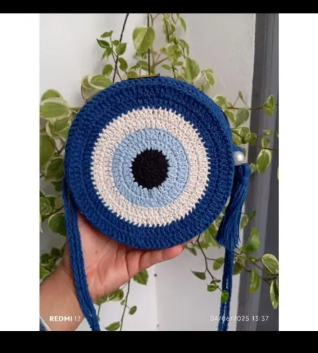 Bolsa croche olho grego