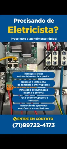 Eletricista residencial, comercial e predial 