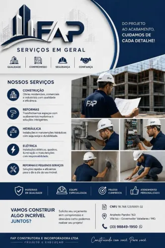 FAP SERVIÇOS EM GERAL. SOLICITE SEU ORÇAMENTO *