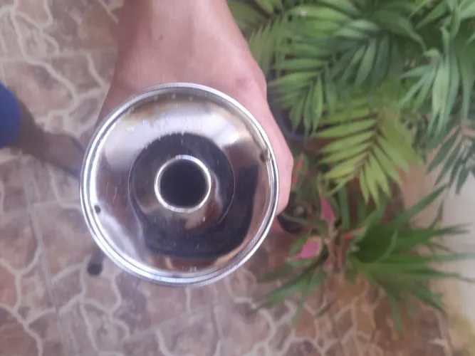 Vendo escapamento gemoto da titam 150 ks e es ,novo usado poucos dias