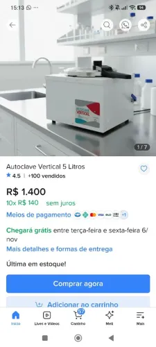 Auto clave vertical BIOTRON