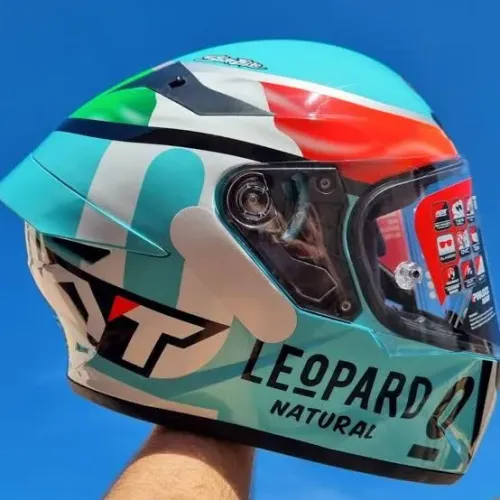Capacete Kyt Tt Course Dennis Foggia Leopard Itália