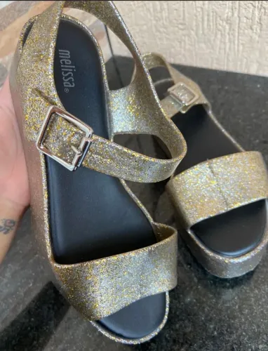 Melissa plataforma glitter 
