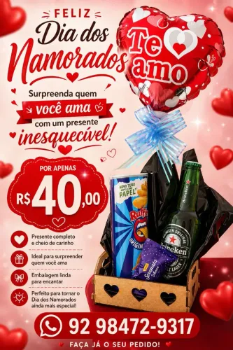 Cestas do dia dos namorados