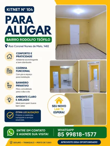 Alugo Kitnet no Rodolfo Teófilo