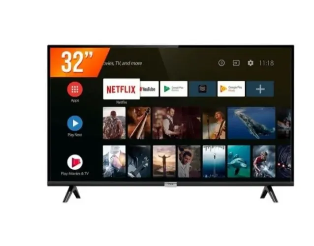 Tv tcL 32 Android com controle comando voz 