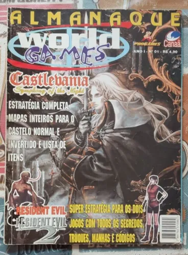 Revista Almanaque World Games Número 1 Castlevania Resident Evil 1 e 2