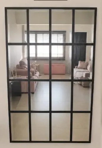 espelho negro ventana importado da alemanha   70 X 100 cm
