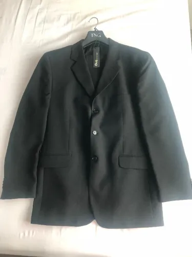 terno paleto e calça social tng preto tamanho 52