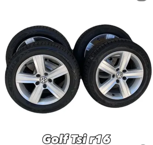 jogo de roda golf tsi 2017 aro 16 pneu goodyear