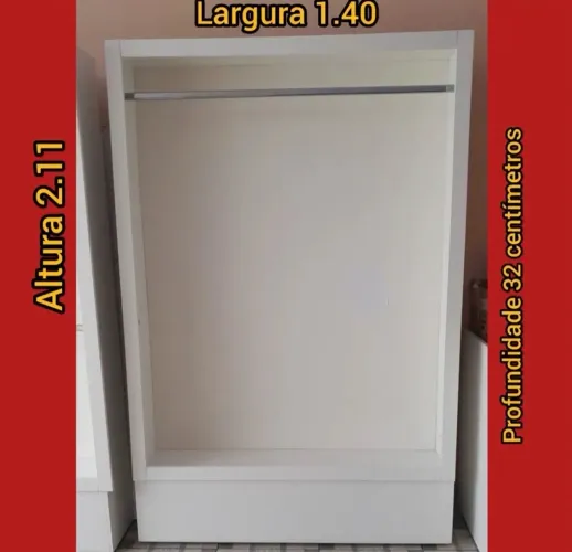Armário expositor loja closet guarda roupa cabideiro