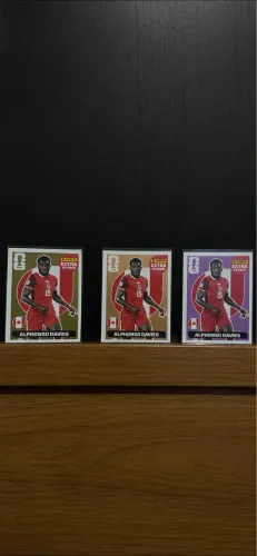 Vendo Kit Figurinhas Alphonso Davies OURO, BRONZE E LILAS - copa 2026
