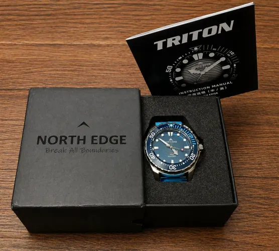Relógio North Edge Triton Solar 300m zerado!