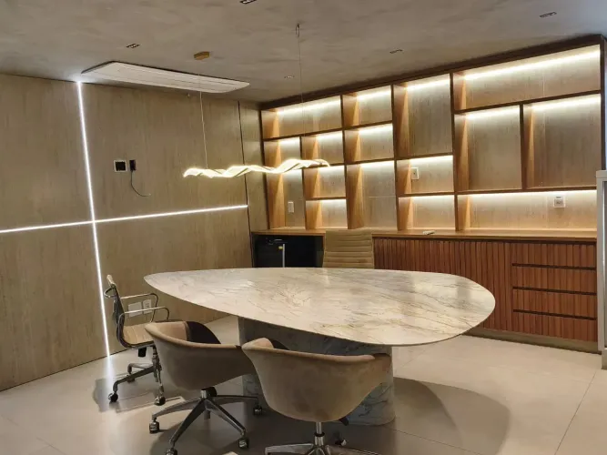 Sala comercial mobiliada e decorada - Connect Bueno