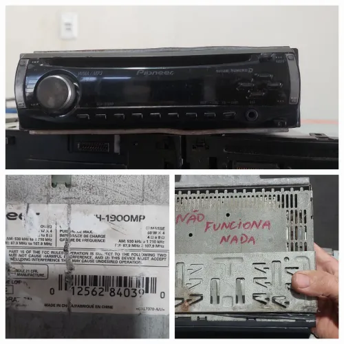Pioneer deh-1900mp SUCATA (NÃO FUNCIONA)