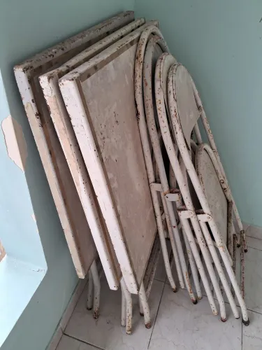 Mesa de ferro 60cm x 60cm