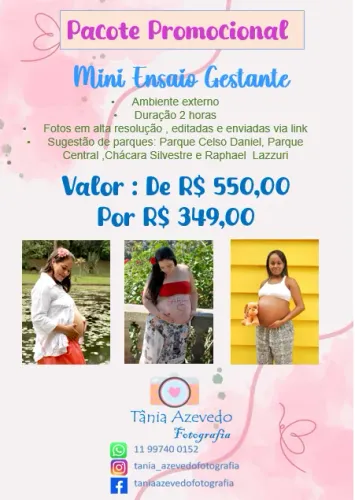 Fotógrafa para Ensaio Gestante - Fotografia -Ensaio Externo 