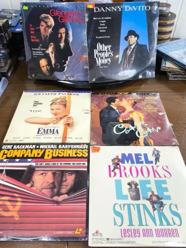 LaserDiscs Raros - Clássicos do Cinema (Anos 80/90) 6 unidades